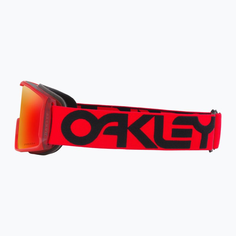 Oakley Line Miner L matte b1b redline/prizm torch iridium occhiali da sci 5
