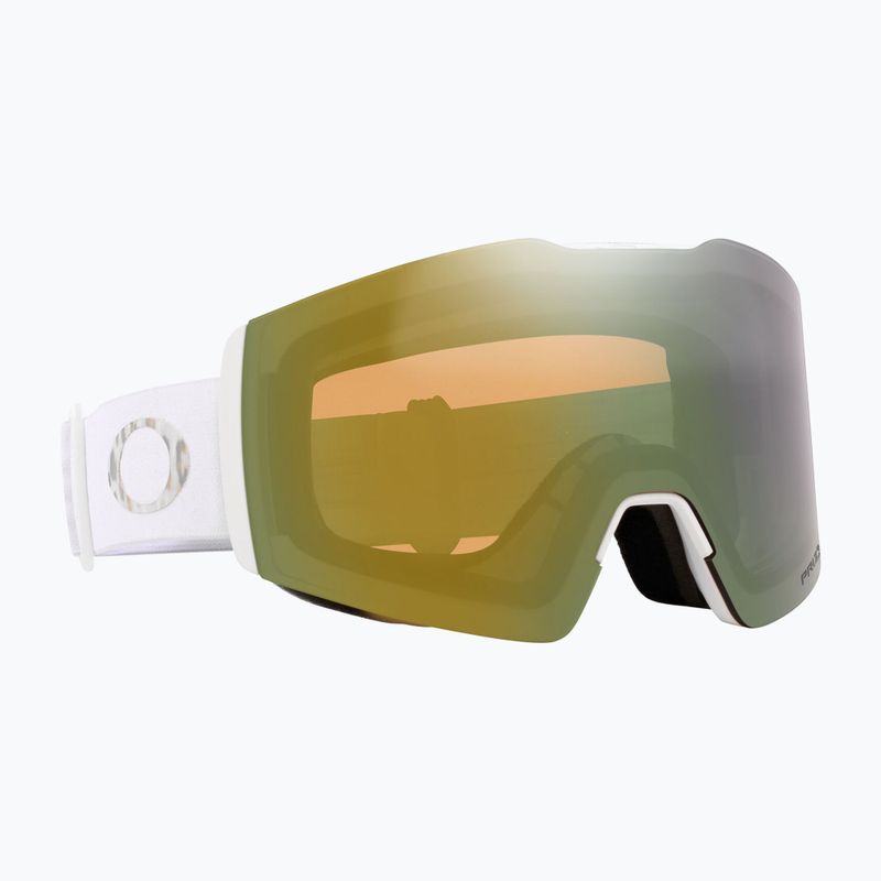 Occhiali da sci Oakley Fall Line M bianco leopardato/prizmato salvia oro iridium