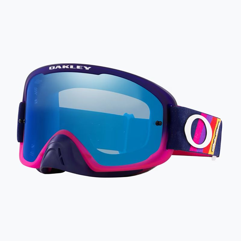 Oakley O Frame 2.0 Pro Occhiali da ciclismo MTB tld navy stripes/nero ice iridium 5