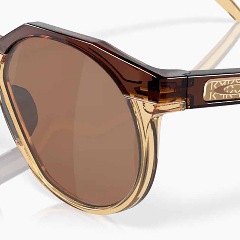 Occhiali da sole Oakley HSTN Kylian Mbappé Signature Series ambra scuro/curry chiaro 11