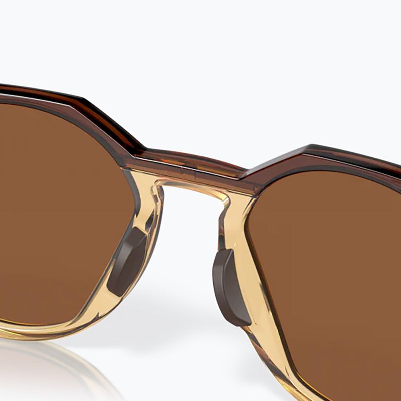 Occhiali da sole Oakley HSTN Kylian Mbappé Signature Series ambra scuro/curry chiaro 12