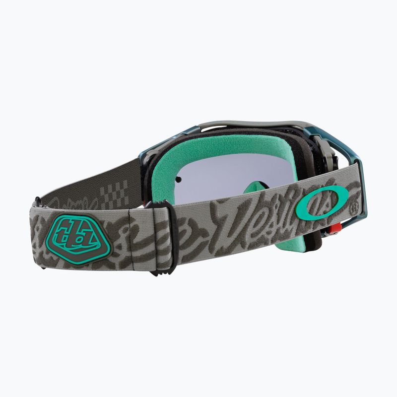 Occhiali da ciclismo Oakley Airbrake MTB tld verde tattico/grigio chiaro 3