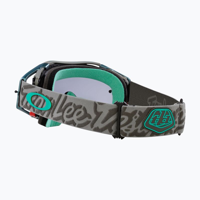 Occhiali da ciclismo Oakley Airbrake MTB tld verde tattico/grigio chiaro 5