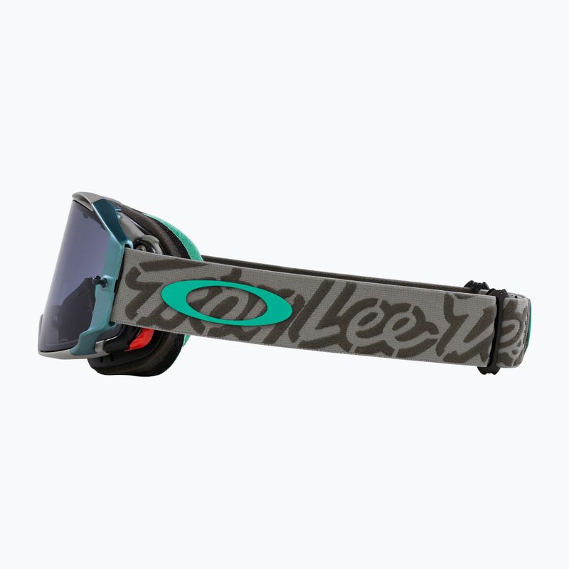 Occhiali da ciclismo Oakley Airbrake MTB tld verde tattico/grigio chiaro 6