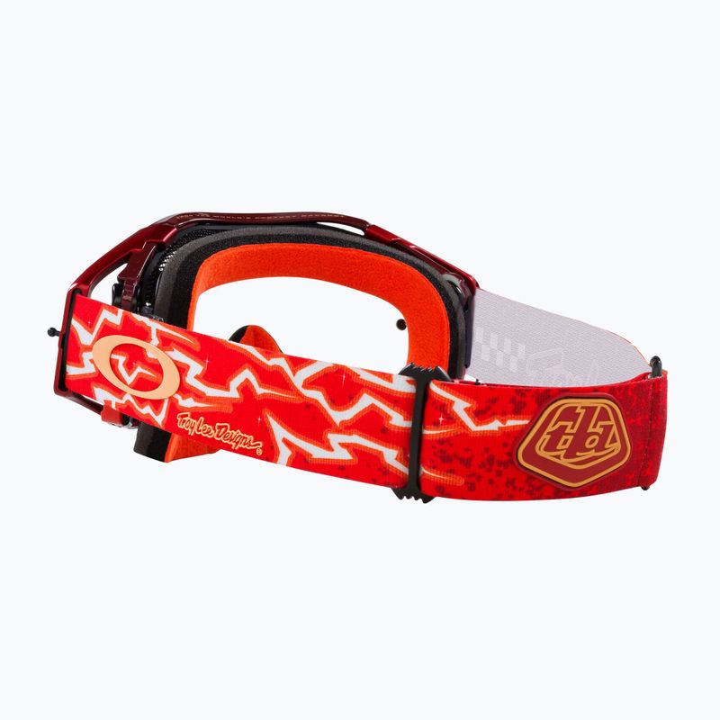 Occhiali da ciclismo Oakley Airbrake MTB tld rosso lampo/chiaro 5