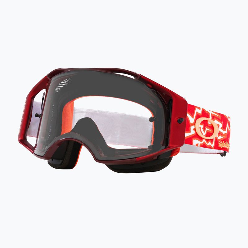 Occhiali da ciclismo Oakley Airbrake MTB tld rosso lampo/chiaro 7