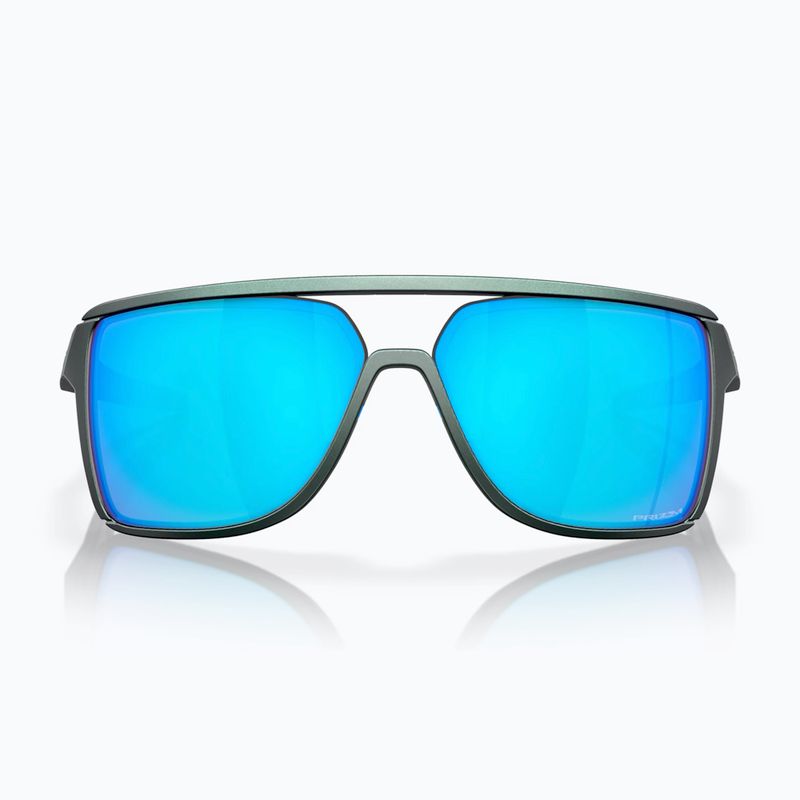 Occhiali da sole Oakley Castel argento opaco/blu colorshift/prizm sapphire 2