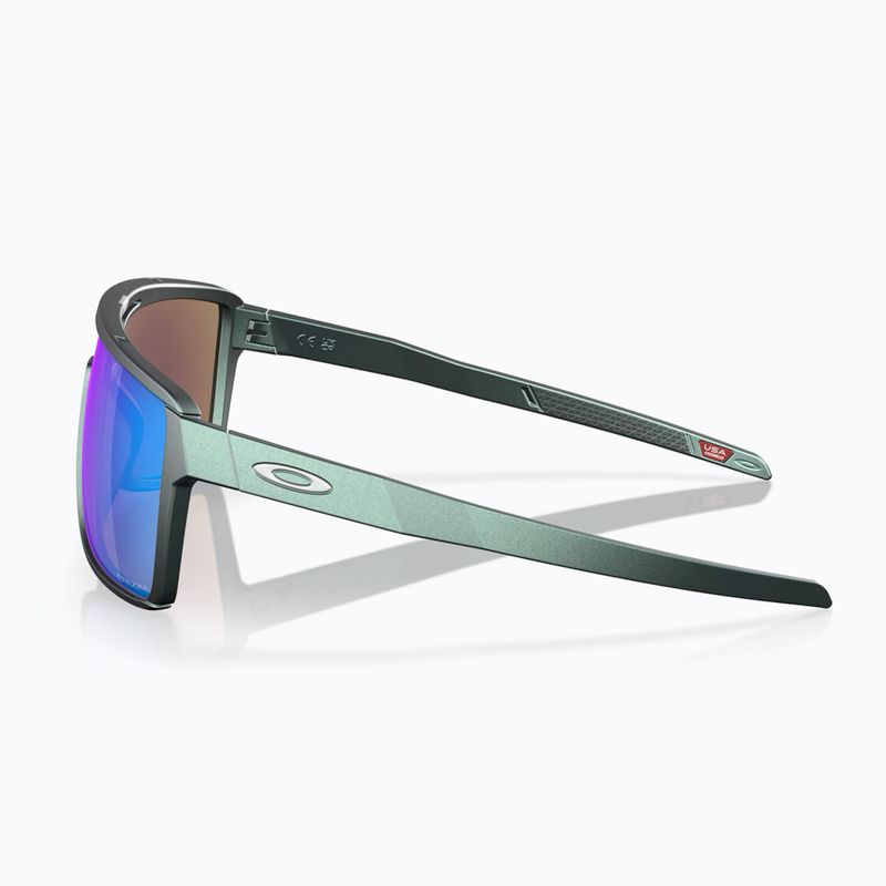 Occhiali da sole Oakley Castel argento opaco/blu colorshift/prizm sapphire 3
