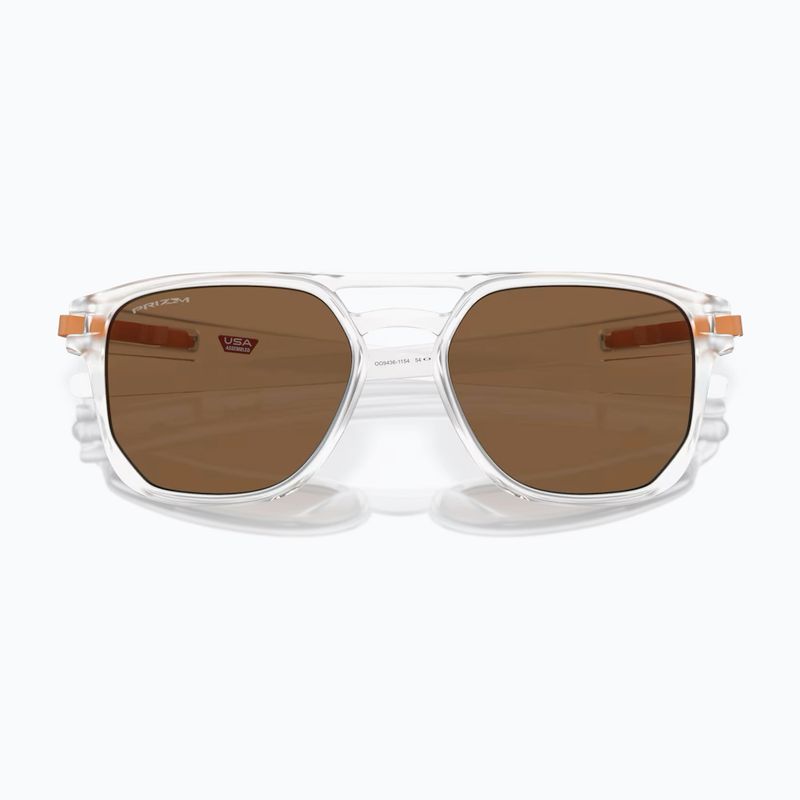 Occhiali da sole Oakley Latch Beta opaco chiaro/primo bronzo 5