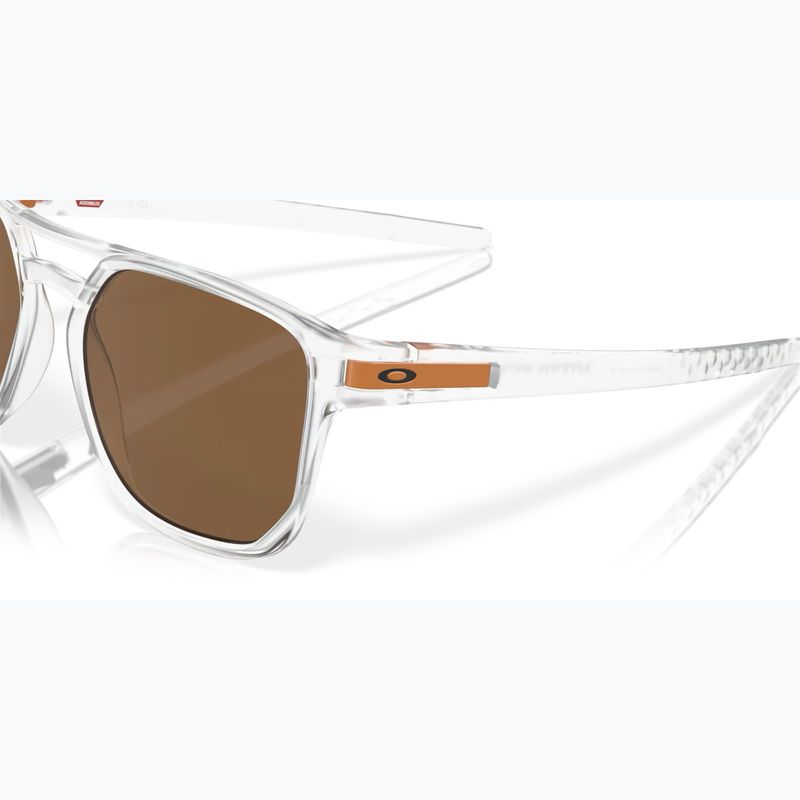 Occhiali da sole Oakley Latch Beta opaco chiaro/primo bronzo 6