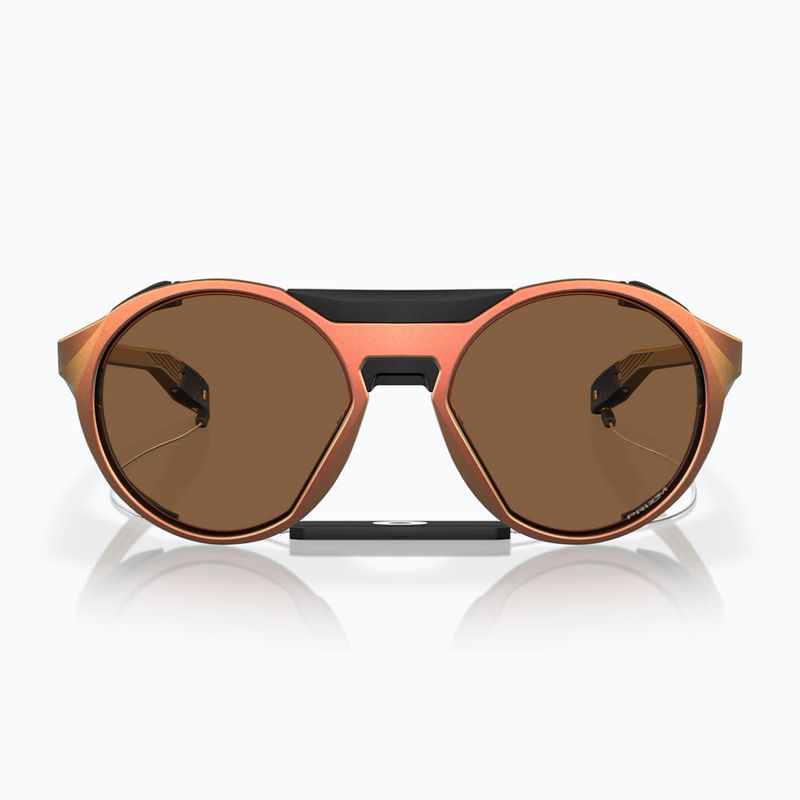 Occhiali da sole Oakley Clifden rosso opaco oro colorshift/prizm bronzo 2