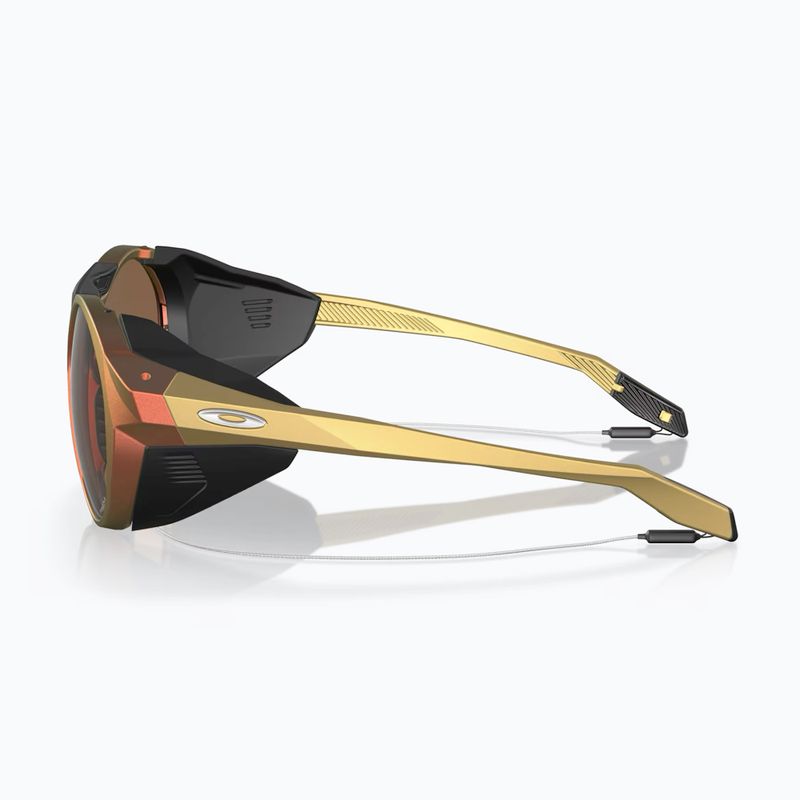 Occhiali da sole Oakley Clifden rosso opaco oro colorshift/prizm bronzo 3