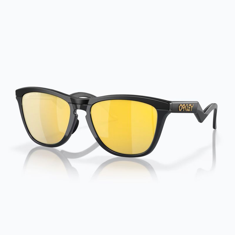 Occhiali da sole Oakley Frogskins Hybrid nero opaco/prizm 24k fleece
