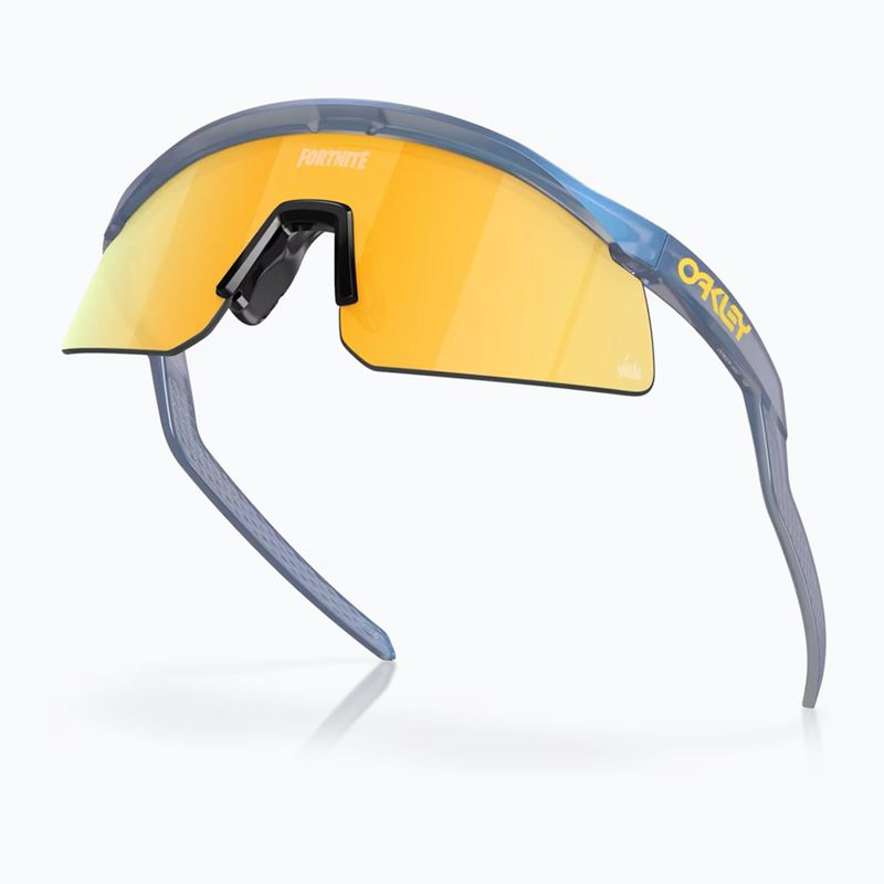 Occhiali da sole Oakley Hydra Fortnite blu ciano opaco/turno chiaro prizm 24k 5