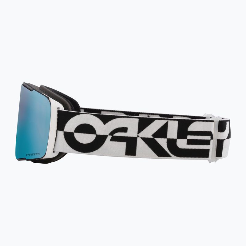 Oakley Line Miner Pro L nero bianco duality/prizm sapphire/prizm torch occhiali da sci 4