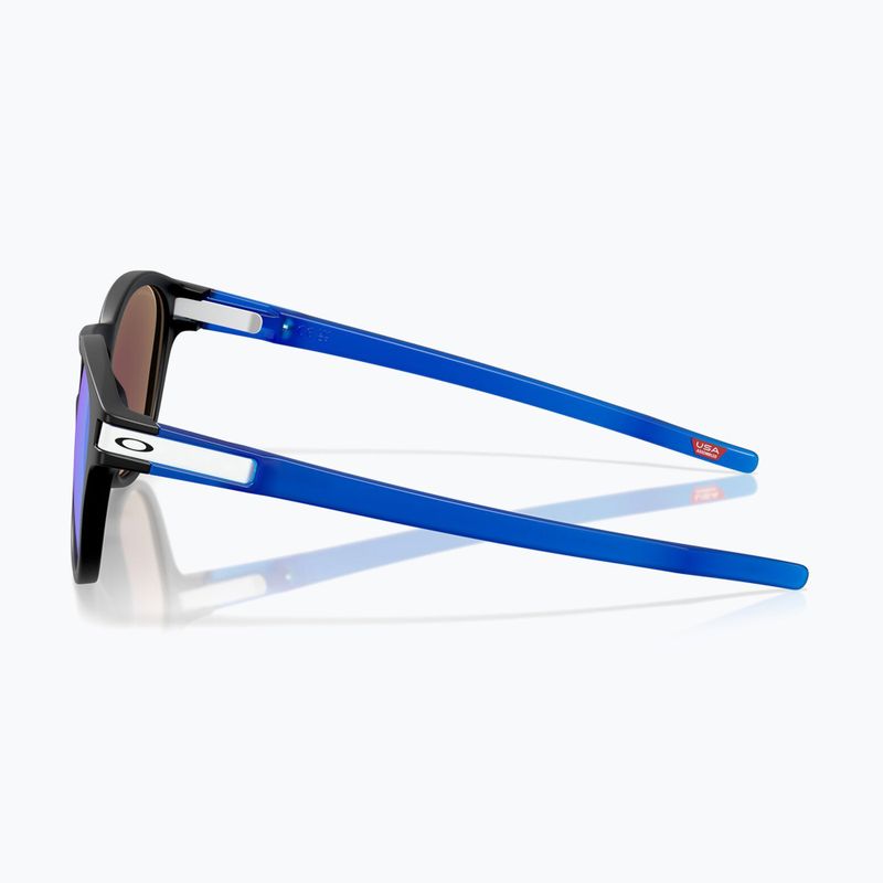 Occhiali da sole Oakley Latch nero opaco/ zaffiro Prizm 6