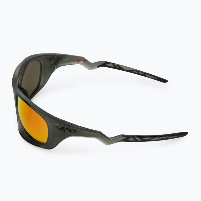 Occhiali da sole Oakley Lateralis grigio oliva opaco/prizmato 4