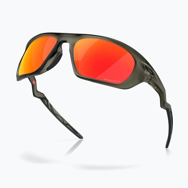 Occhiali da sole Oakley Lateralis grigio oliva opaco/prizmato 5