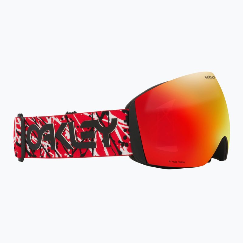 Maschera da sci Oakley Flight Deck L Red Eddie/Prizm Snow Torch Iridium 5