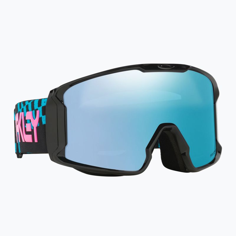 Maschera da sci Oakley Line Miner L chex black/prizm snow sapphire iridium