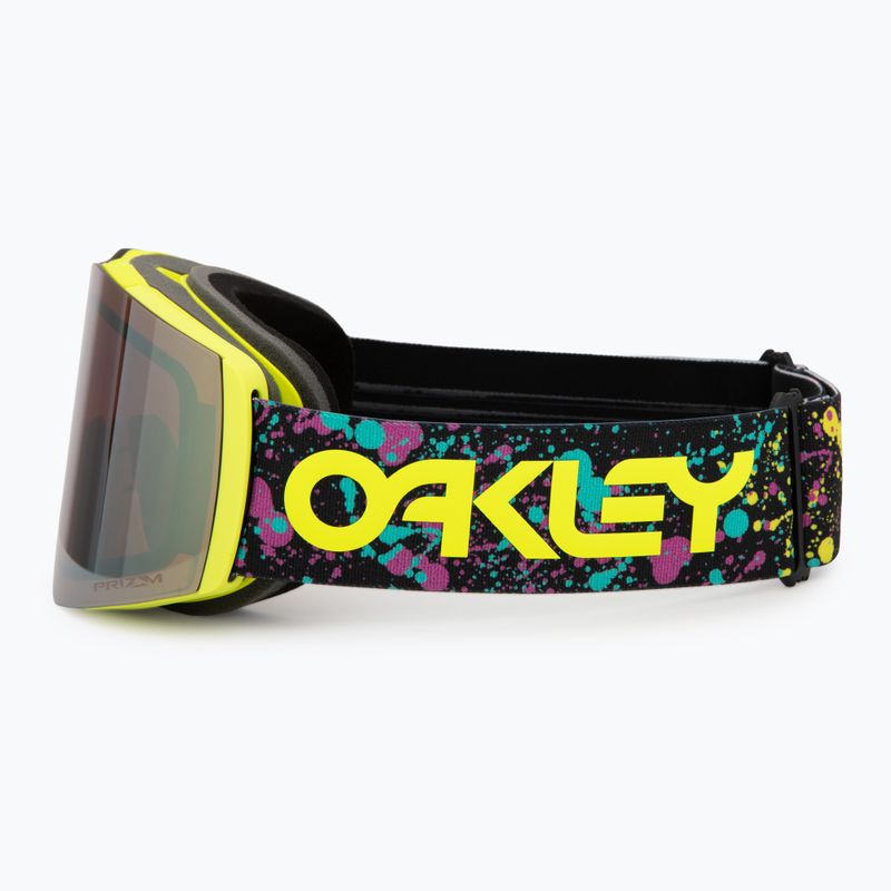 Maschera da sci Oakley Fall Line L Jaxson Black/Prizm Snow Sage Gold Iridium 4