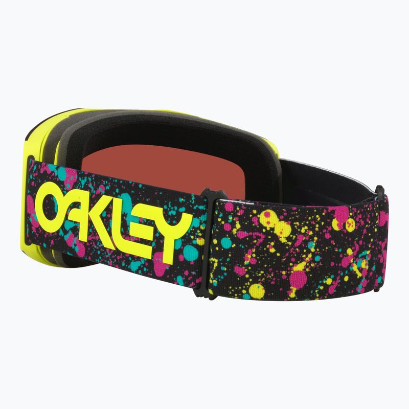 Maschera da sci Oakley Fall Line L Jaxson Black/Prizm Snow Sage Gold Iridium 4