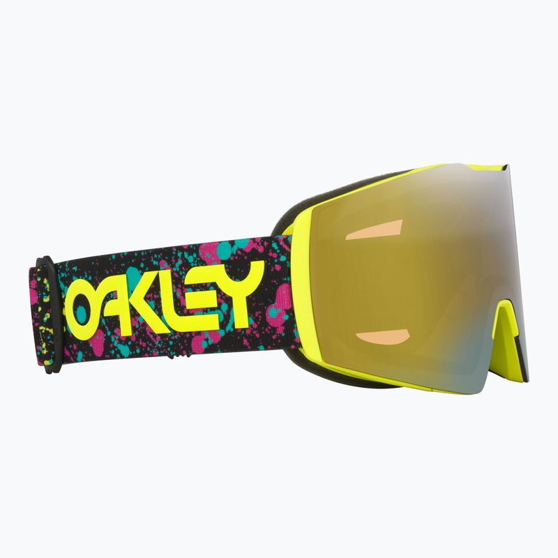 Maschera da sci Oakley Fall Line L Jaxson Black/Prizm Snow Sage Gold Iridium 5