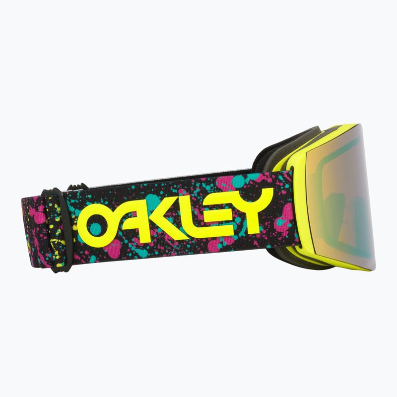 Maschera da sci Oakley Fall Line L Jaxson Black/Prizm Snow Sage Gold Iridium 6