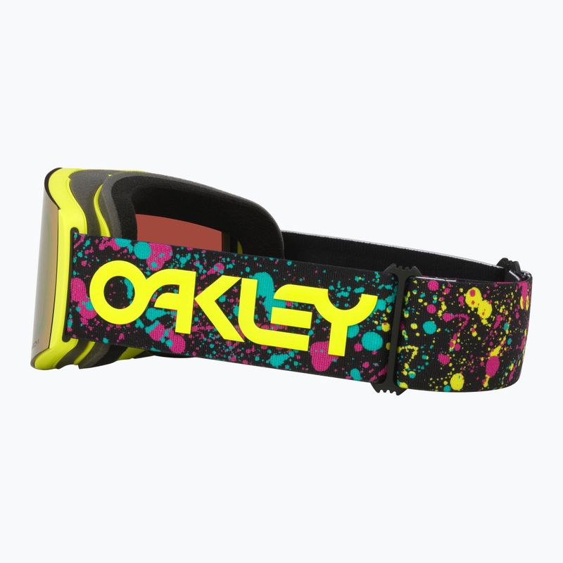 Maschera da sci Oakley Fall Line L Jaxson Black/Prizm Snow Sage Gold Iridium 7