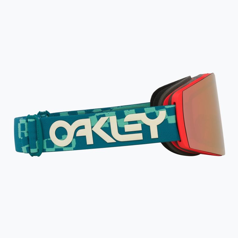 Maschera da sci Oakley Fall Line M Pacific Chex/Prizm Snow Rose Gold Iridium 6