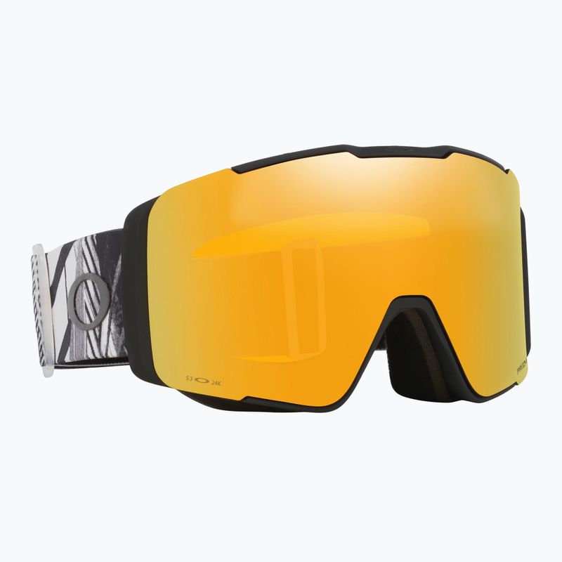 Maschera da sci Oakley Line Miner Pro L black forge/prizm 24k/prizm sage gold
