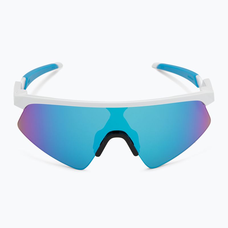 Occhiali da sole per bambini Oakley Resistor Sweep bianco lucido/prisma zaffiro 3
