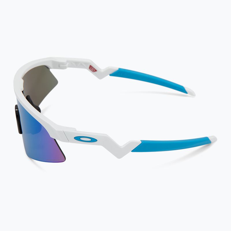 Occhiali da sole per bambini Oakley Resistor Sweep bianco lucido/prisma zaffiro 4