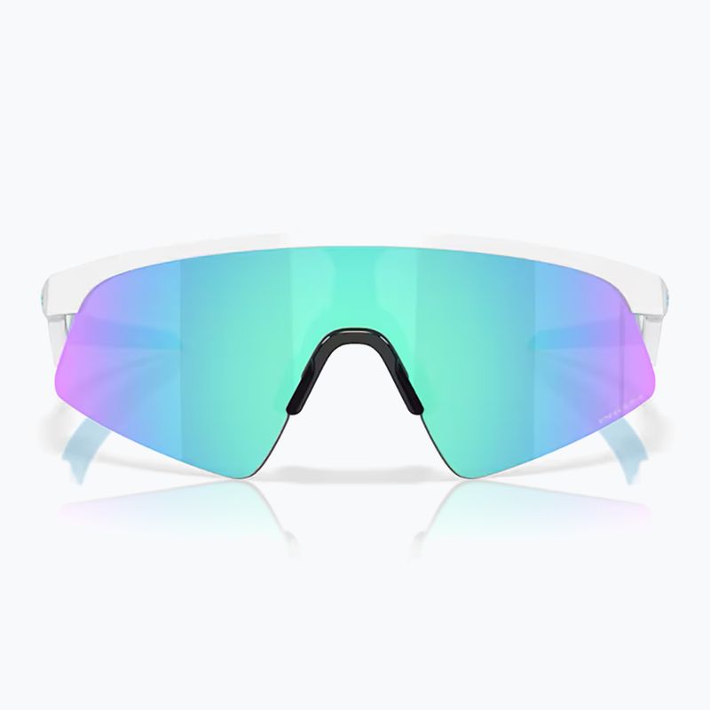 Occhiali da sole per bambini Oakley Resistor Sweep bianco lucido/prisma zaffiro 2