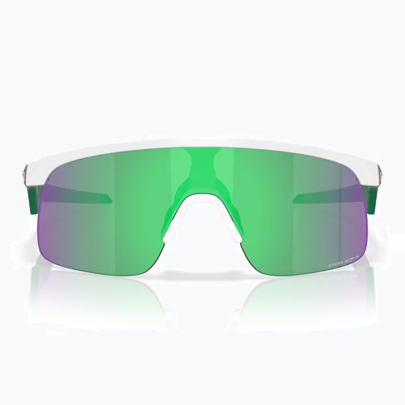 Occhiali da sole Oakley Resistor bianco opaco/prizm jade per bambini 2