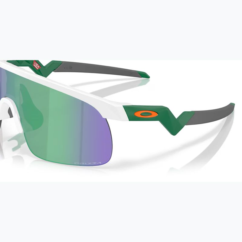 Occhiali da sole Oakley Resistor bianco opaco/prizm jade per bambini 6