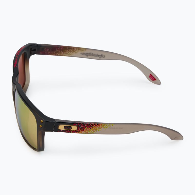 Oakley Holbrook troy lee design nero fade/prizm 24k occhiali da sole polarizzati 4