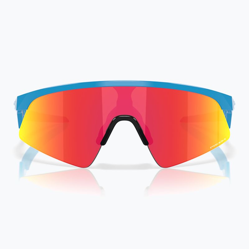 Occhiali da sole Oakley Resistor Sweep per bambini blu cielo lucido/rubino Prizm 2