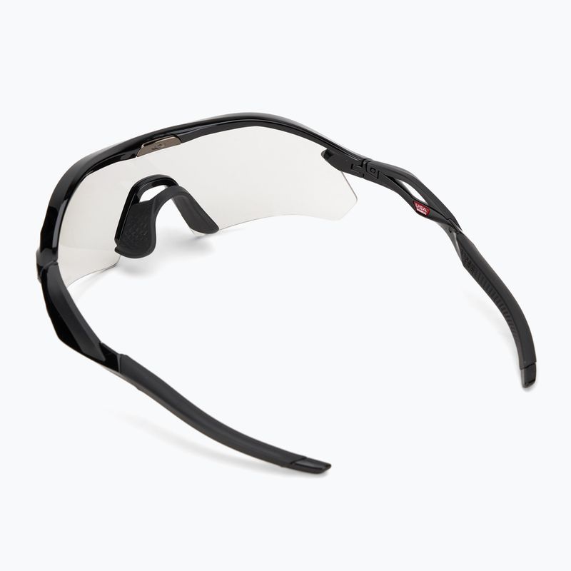 Occhiali da sole Oakley Radar Plate nero lucido/chiaro/nero irid fotocromatico 2