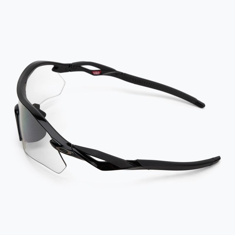 Occhiali da sole Oakley Radar Plate nero lucido/chiaro/nero irid fotocromatico 4