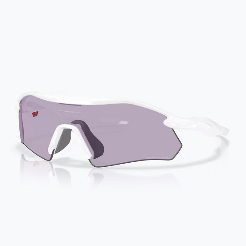 Occhiali da sole Oakley Radar Plate bianco lucido/prisma ardesia