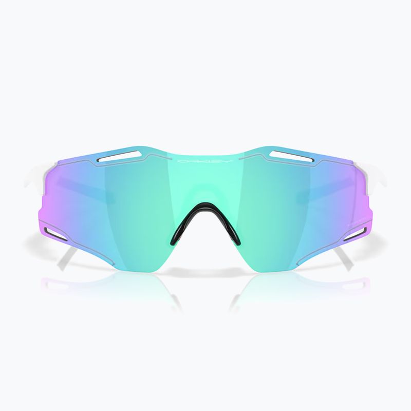 Occhiali da sole Oakley Cybr Zero bianco lucido/prisma zaffiro