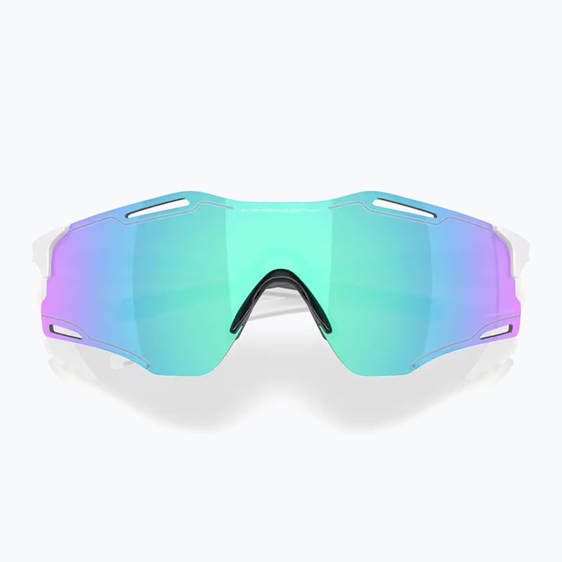Occhiali da sole Oakley Cybr Zero bianco lucido/prisma zaffiro 2