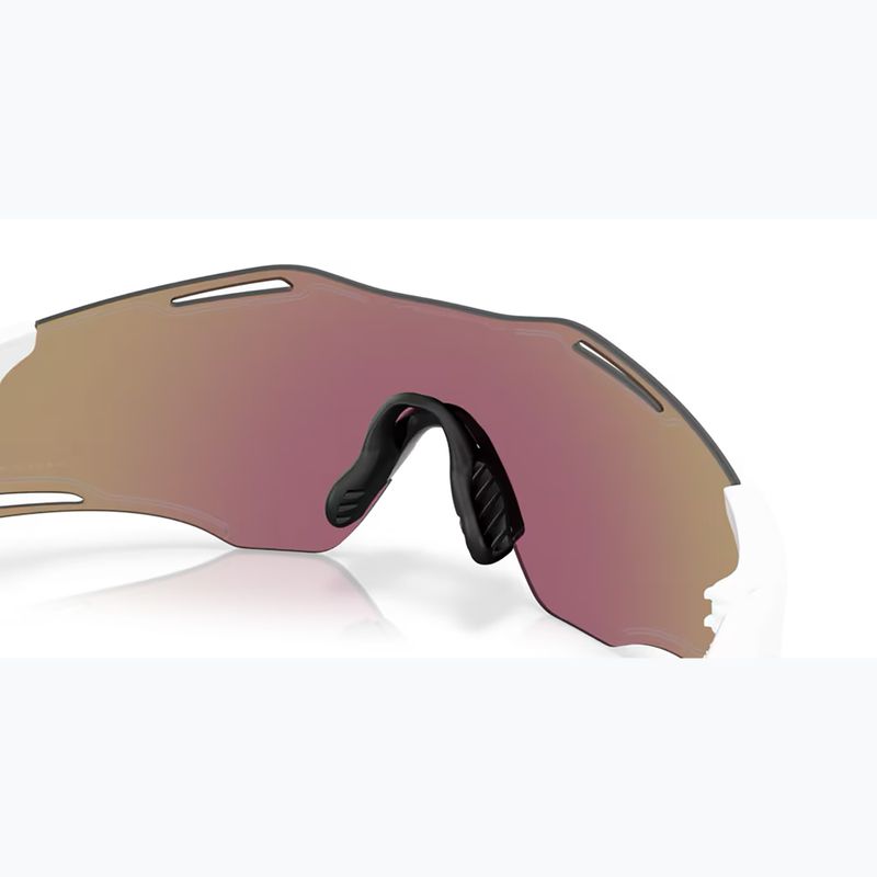 Occhiali da sole Oakley Cybr Zero bianco lucido/prisma zaffiro 7