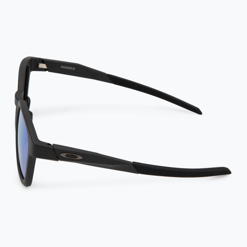 Occhiali da sole Oakley Shackle nero opaco/prizm zaffiro 4
