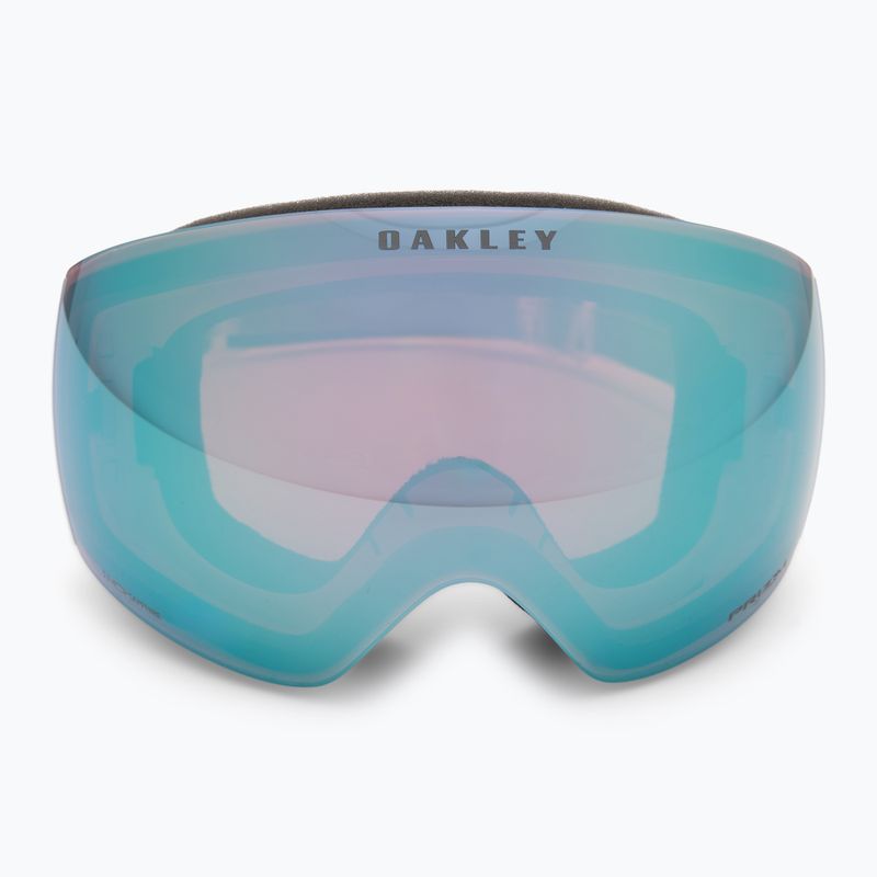 Maschera da sci Oakley Flight Deck Pro M Matte White/Prizm Sapphire/Prizm Sage go 3