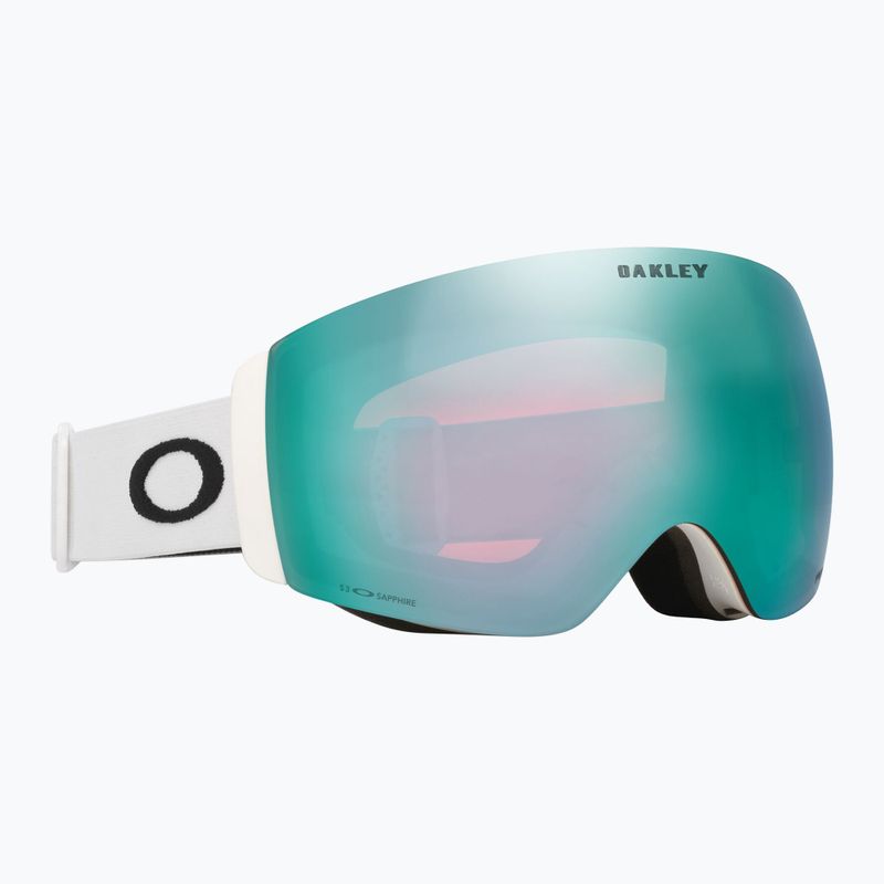 Maschera da sci Oakley Flight Deck Pro M Matte White/Prizm Sapphire/Prizm Sage go