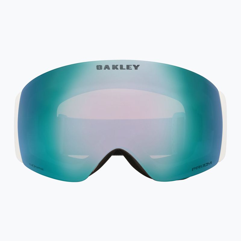 Maschera da sci Oakley Flight Deck Pro M Matte White/Prizm Sapphire/Prizm Sage go 2