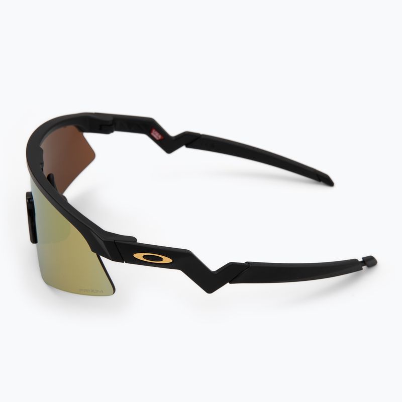 Occhiali da sole per bambini Oakley Resistor Sweep polished matte black/prizm 24k 4