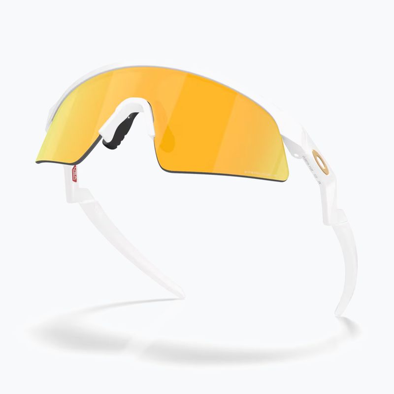 Occhiali da sole per bambini Oakley resistor sweep matte white/prizm 24k 4